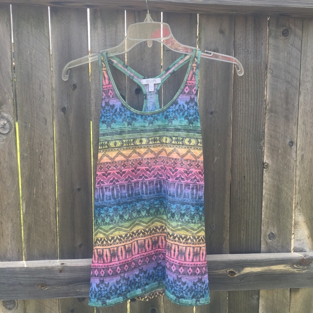 Rainbow Tribal Tank Top